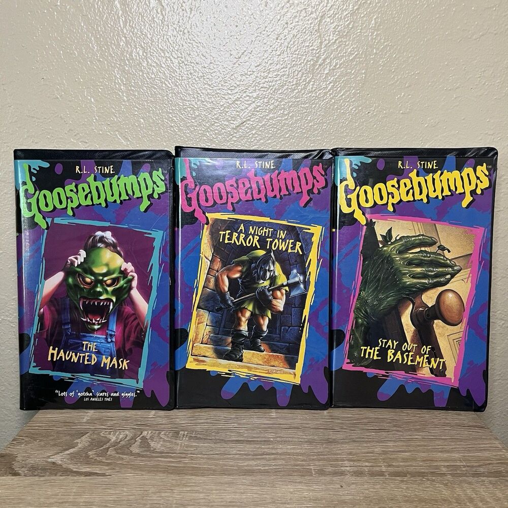 Goosebumps VHS Tape Lot of 3 with Clamshell cases